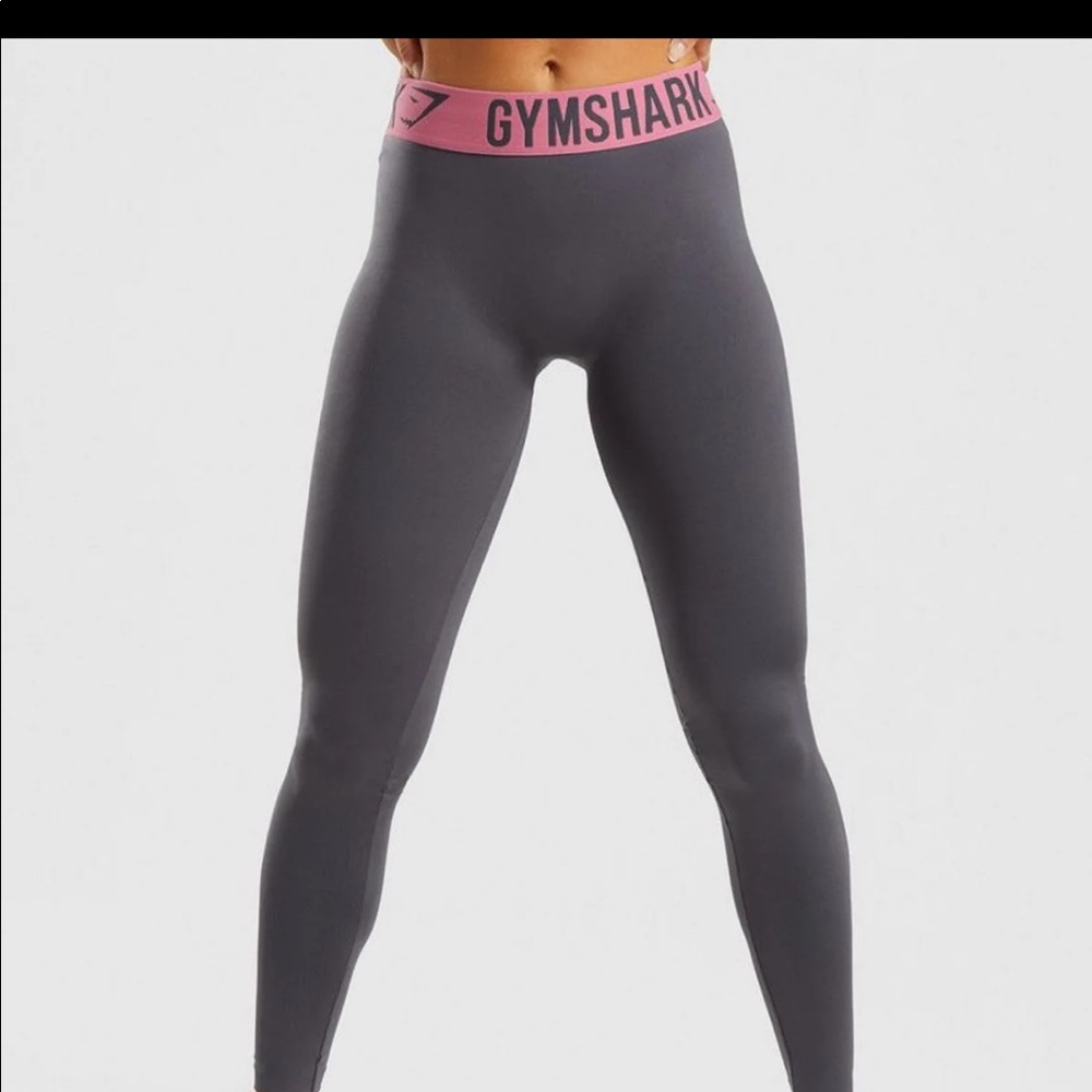 Gray pink leggings